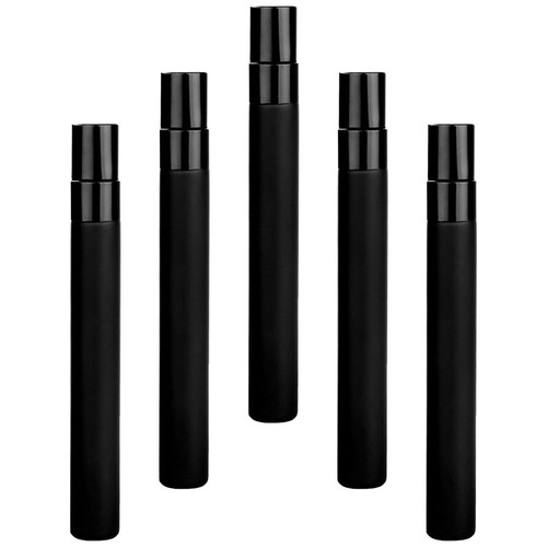 Durable black glass perfume - black,