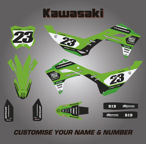 Custom kawasaki graphics kx - kawasaki,