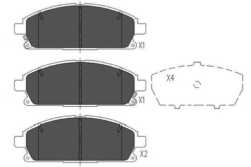 New brake pad - new,