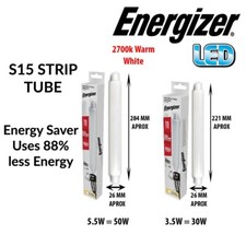S15 LED Tube Strip Light 221mm 284mm Lamp 3.5w 5.5w = 30W 50W Energy Saver Bulbs
