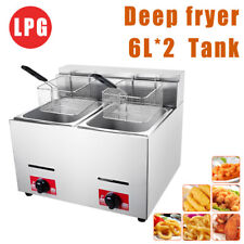 6L*2 LPG Chip Catering Frying