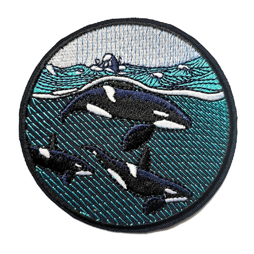 Orca killer whale - killer, embroidered