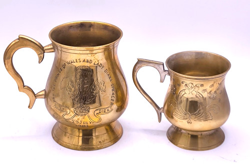 Silver plated tankards - silver,