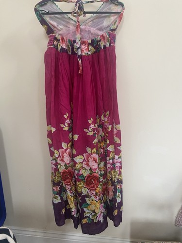 Pretty floral cotton halter