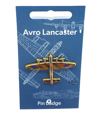 Lancaster bomber enamel pin - lancaster, 3d