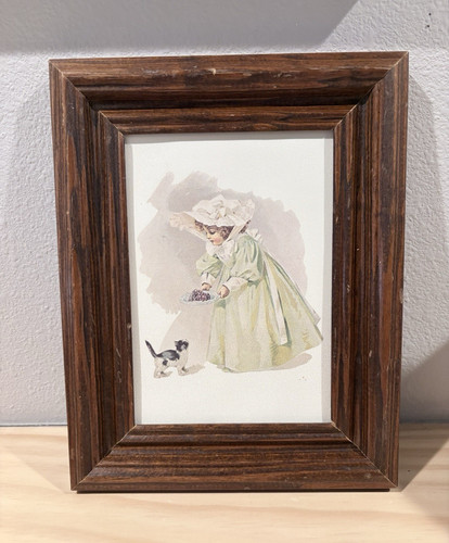 Vintage framed print victorian - framed,