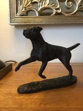 Border Terrier Leaping - Figurine / Ornament / Working Dog / Bronze