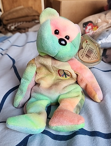Beanie babies peace - babies, bear