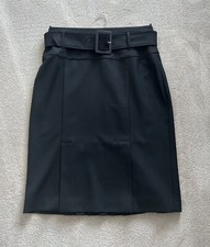 Stylish Black Kick Pleat Skirt