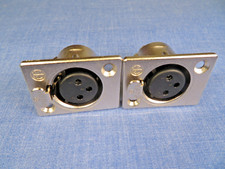 2  X  3 PIN XLR PANEL SOCKETS