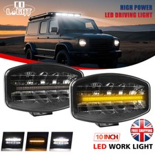 2x Rectangular Oval LED