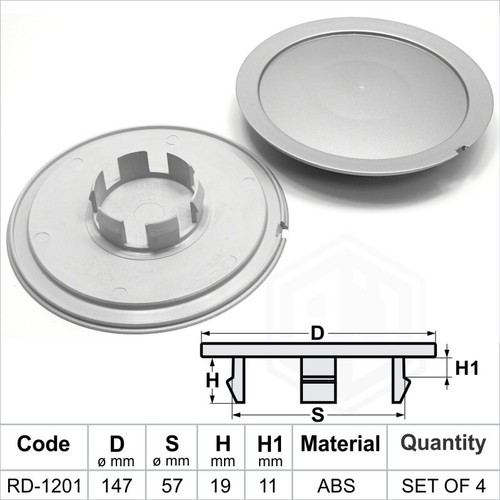 147mm 57mm 19x11 mm alloy - 57mm,