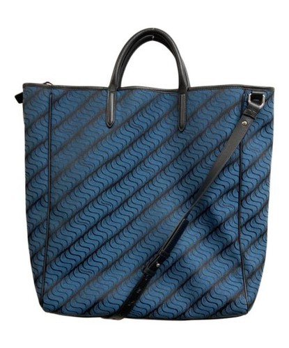 Blue black 2way tote - 2way, bag