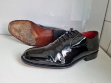 M&S COLLEZIONE DESIGNER UK 8.5 EU 42.5 MENS BLACK LEATHER OXFORD FORMAL SHOES