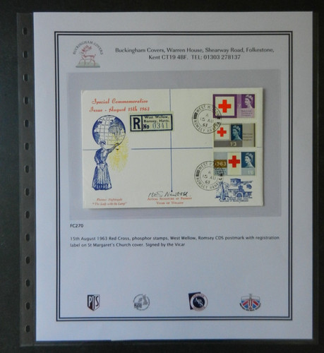 1963 red cross - red, centenary