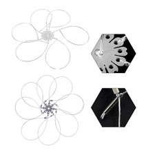 Efficient Stainless Steel Crab Snare Trap with 68 Rings for River and Beach Use