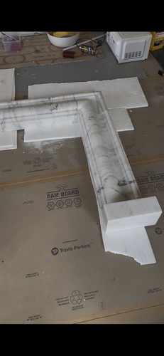 Marble fireplace surround set - fireplace,