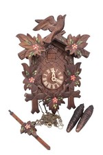 Vintage BLACK FOREST Small Handmade Mechanical Wooden CUCKOO CLOCK - N21