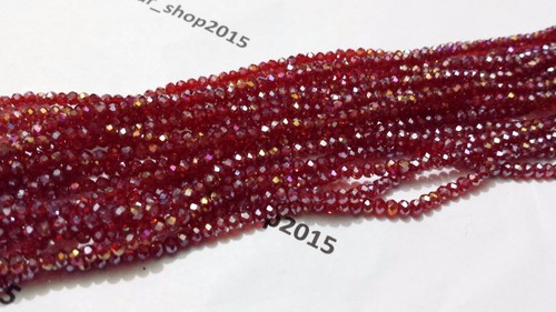 100 faceted rondelle crystal - 100,