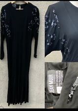 VINTAGE JEAN MUIR BLACK RAYON