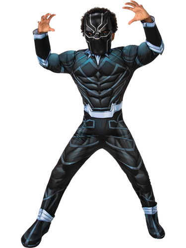Black panther deluxe child - black,
