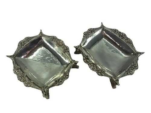Pair silver arts crafts - of,