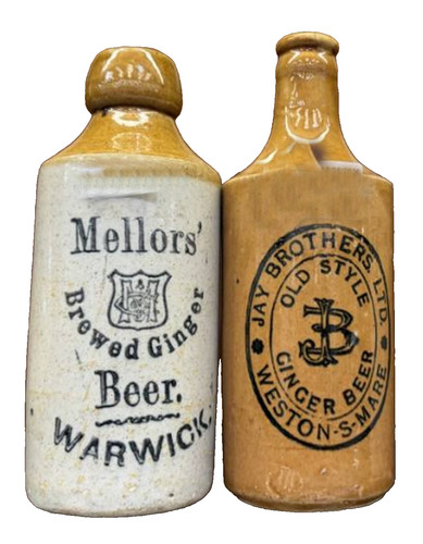 Vintage antique stoneware - 2x,