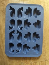 Ikea SURSOT Ice Cube Freezer Tray Mould, Blue, Ship & Whale Shape, 20x14.5x2cm