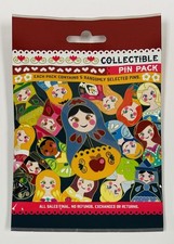 Disney Parks Nesting Dolls Disney Mystery 5 Pin Pack Bag Vaulted Retired New