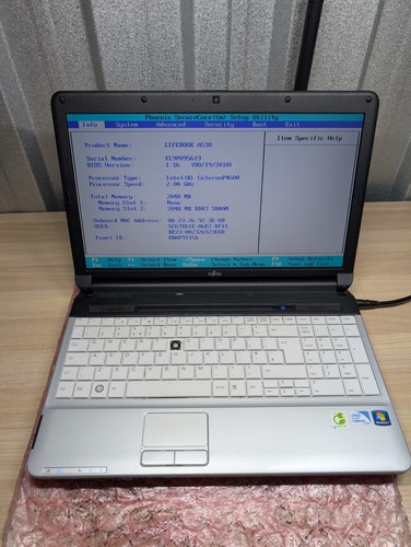 Fujitsu lifebook a530 intel - fujitsu,