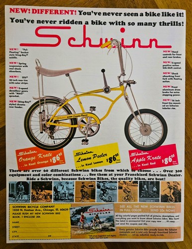 Vintage 1968 schwinn lemon - vintage,
