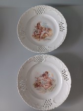 2 Antique porcelain ribbon