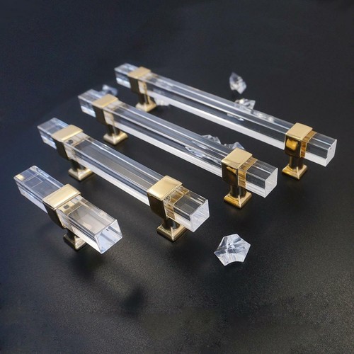 Clear acrylic gold cupboard - clear, acrylic&gold