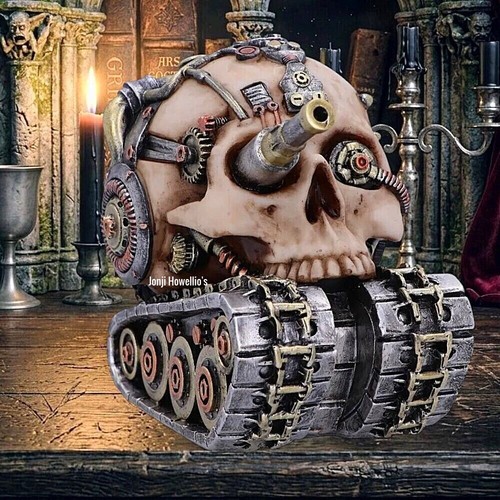 Techno tank steampunk - tank, skull