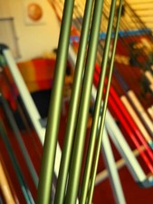 Bloke fly rod blank XL50 11' 3wt 5-piece Czech/Euro nymphing. Matt sage green