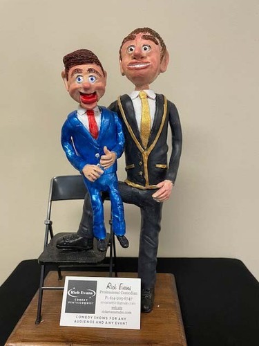 Ventriloquist figurine dummy - ventriloquist, dummy/