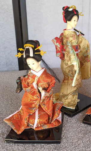 Pair geisha figure japanese - pair,