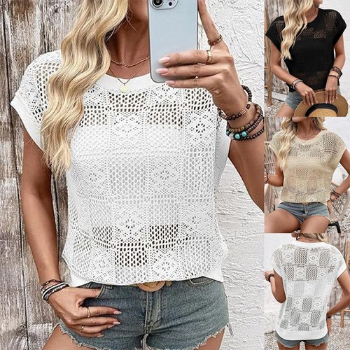 Ladies hollow tee shirts - ladies,