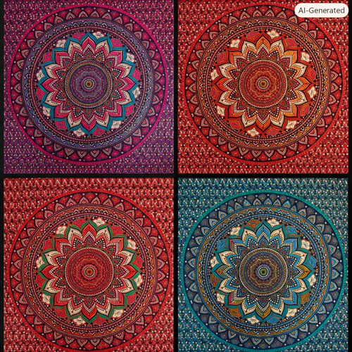 Indian tapestry wall - wall, hanging
