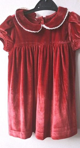 Girls red velvet party - m&s,