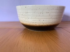 Celtic Atlantis Irish Earthenware Pottery cream & brown Bowl  Motif Mark on base