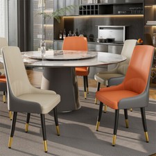 2pcs Modern Kitchen Dining Room Chairs Comfortable Sitting Chair Flat Top Design