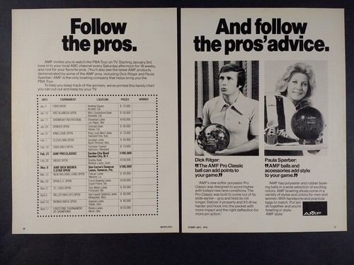 1976 amf bowling balls - bowling, pba