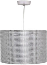 12"  SILVER GLITZY DIAMANTE