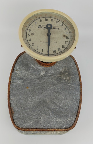 Antique bathroom scales - antique,