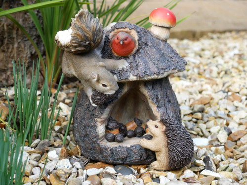 Cute squirrel house garden - cute,
