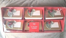 BNIB M&S Marks & Spencer Christmas Place Name Cards, Set of 6