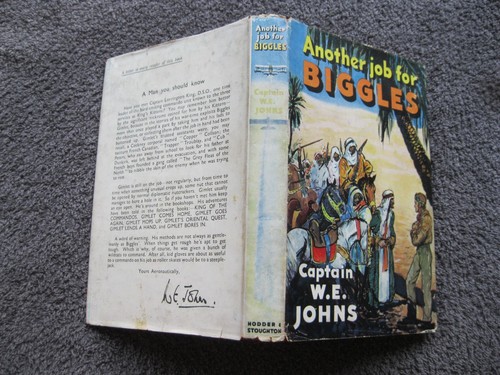 Rare signed biggles - biggles, e