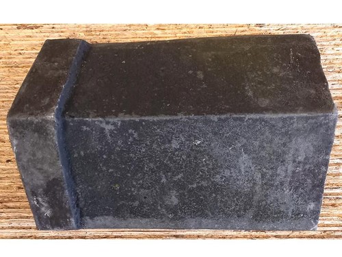 Angle clay ridge tile cut - clay,