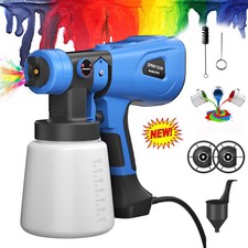 10000W Electric Paint Sprayer Gun Hvlp Handheld Fence Tool Spray Tan Kit 1000ml